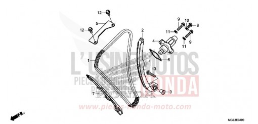 CAM CHAIN/TENSIONER CBR500RAE de 2014
